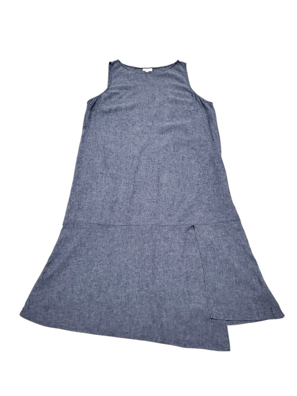 J. Jill XL Sleeveless Blue Chambray A-Line Dress